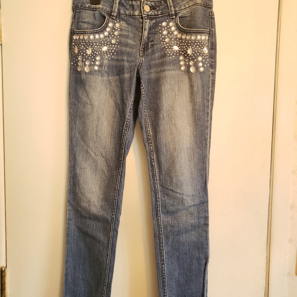 Allen B Size 6 Embellished Denim Jeans
